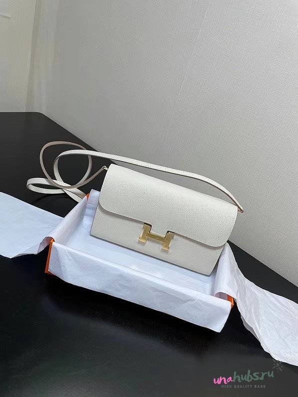 Hermes Constance Togo Epsom White Wallet - 1