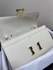 Hermes Constance Togo Epsom White Wallet - 2