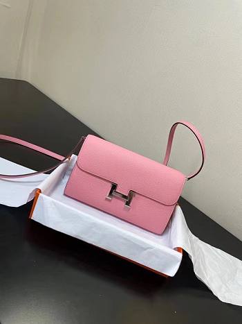 Hermes Constance Togo Epsom Pink Wallet