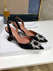 Amina Muaddi black heels - 4