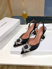 Amina Muaddi black heels - 6