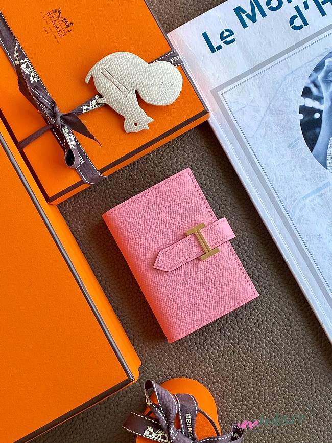 Hermes pink wallet - 1