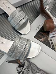 Dior silver slippers - 5