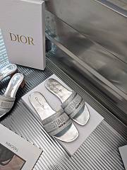 Dior silver slippers - 4