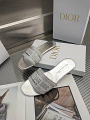 Dior silver slippers - 6