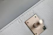 Hermes Kelly Mini White Blue Leather  - 5