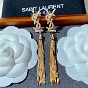 YSL long earings gold/ silver - 6