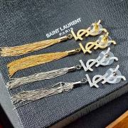 YSL long earings gold/ silver - 2