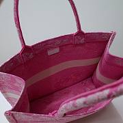 Dior Medium Book Tote Pink Reverse Embroidery - 5