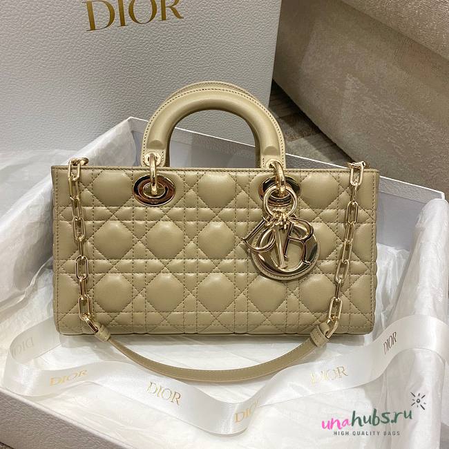 Dior D-Joy Lady Beige Bag - 1