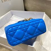 Dior D-Joy Blue Leather Bag - 6