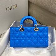 Dior D-Joy Blue Leather Bag - 2