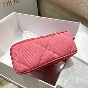 Dior D-Joy Lady Pink Denim Bag - 5