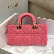 Dior D-Joy Lady Pink Denim Bag - 3