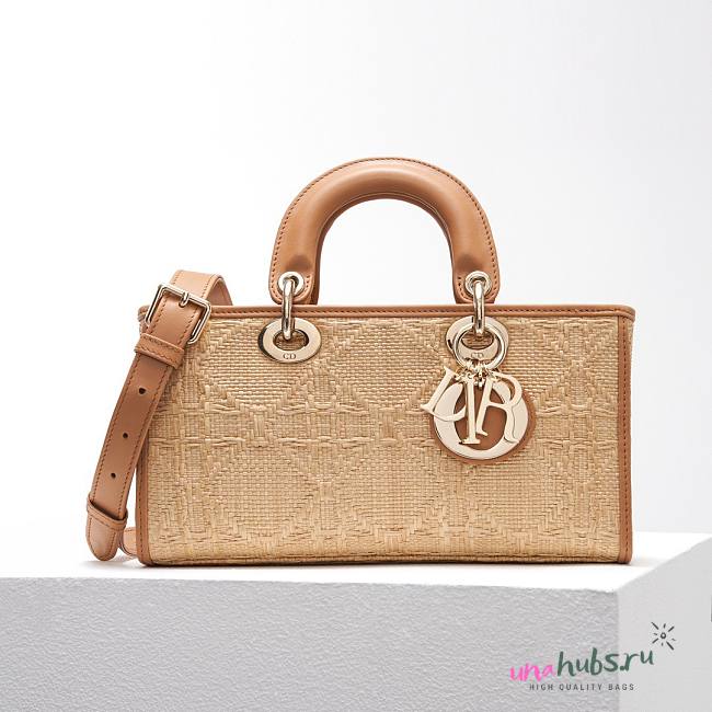 Dior D-Joy Lady Raffia Bag - 1