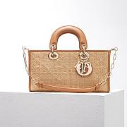 Dior D-Joy Lady Raffia Bag - 4