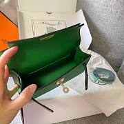 Hermes Kelly Mini Green Leather - 2