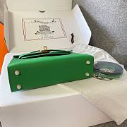 Hermes Kelly Mini Green Leather - 3