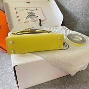 Hermes Kelly Mini Yellow Leather - 2