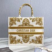 Dior book tote yellow embroidered 41cm - 1