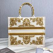 Dior book tote yellow embroidered 41cm - 3