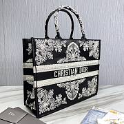 Dior book tote black embroidered 41cm - 4