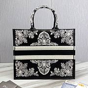 Dior book tote black embroidered 41cm - 6