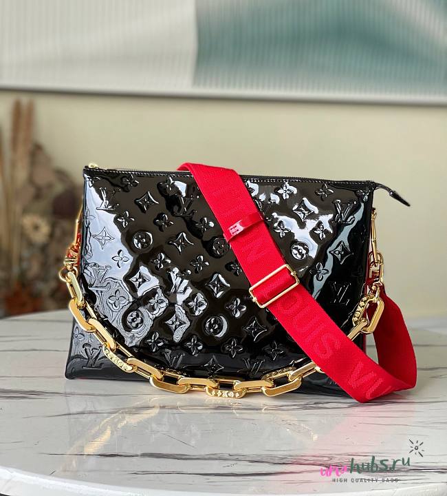 Louis Vuitton Coussin Black Patent Bag - 1