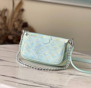 Louis Vuitton Multi Pochette Light Blue 