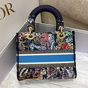 Dior Lady Blue Embroidered 24cm - 5