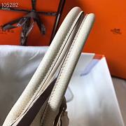 Hermes Togo Birkin White Leather Gold 30cm - 6