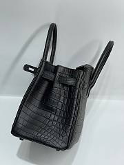 Hermes Crocodile Birkin Black Leather 30cm - 2