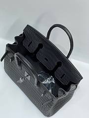 Hermes Crocodile Birkin Black Leather 30cm - 5