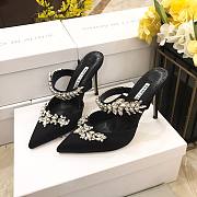 Manolo Blahnik Black Heeled Sandals - 4