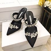 Manolo Blahnik Black Heeled Sandals - 2