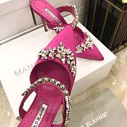 Manolo Blahnik Pink Heeled Sandals - 5