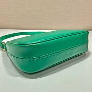 Prada Saffiano Green Leather Shoulder Bag - 6