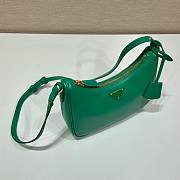 Prada Saffiano Green Leather Shoulder Bag - 4