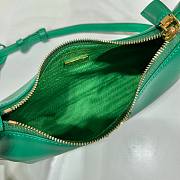 Prada Saffiano Green Leather Shoulder Bag - 3