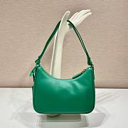 Prada Saffiano Green Leather Shoulder Bag - 2