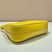 Prada Saffiano Yellow Leather Shoulder Bag - 5