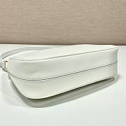 Prada Saffiano White Leather Shoulder Bag - 3