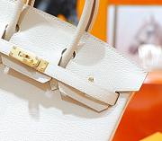 Hermes White Epsom Gold Hadware 30 - 4