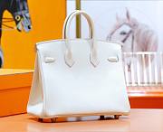 Hermes White Epsom Gold Hadware 30 - 3