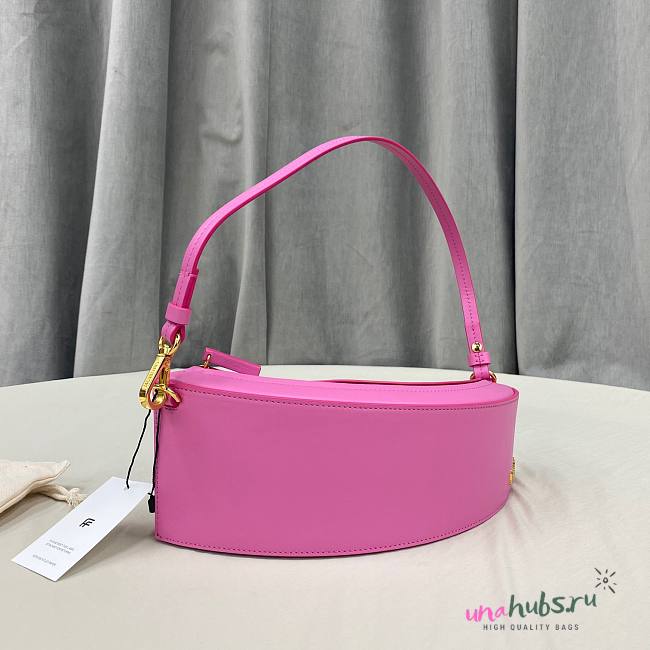 Jacquemus pink leather shoulder bag - 1