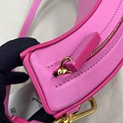 Jacquemus pink leather shoulder bag - 5