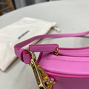 Jacquemus pink leather shoulder bag - 3