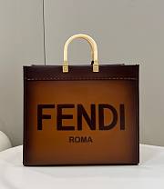 Fendi sunshine tote brown ombre leather 41cm - 1