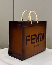 Fendi sunshine tote brown ombre leather 41cm - 5