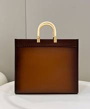 Fendi sunshine tote brown ombre leather 41cm - 4